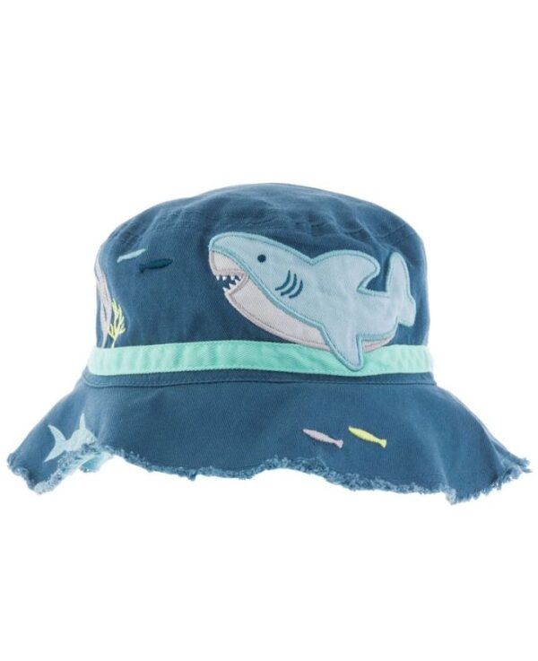 μπλε παιδικό Καπέλο θαλάσσης καρχαρίας 01